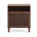 Tumepruun &ouml;&ouml;kapp riiulitega Beyla - Kave Home