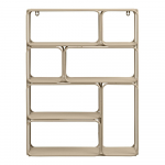 Beež astmeline metallist riiul 48 cm Lanciano - House Nordic