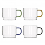 Klaasist kruusid komplektis 4 tk 350 ml Bridge - Brandani