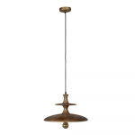 Mangopuust ripplamp tumedas naturaalses v&auml;rvitoonis, l&auml;bim&otilde;&otilde;duga 43 cm Cath - Dutchbone