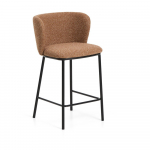 Terrakota v&auml;rvi polsterdatud baaritool (istme k&otilde;rgus 65 cm) Ciselia - Kave Home