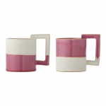 Roosad/kreemjad keraamilised kruusid komplektis 2 tk 375 ml Ranya - Bloomingville
