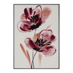 Tr&uuml;kitud pilt raamiga/l&otilde;uendil 70x100 cm Burgundy Blooms - Styler