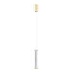 Metallist h&auml;mardatav LED-ripatslamp mattkuldses v&auml;rvitoonis akr&uuml;&uuml;lklaasist varjuga, l&auml;bim&otilde;&otilde;duga 6 cm Pheme - Nova Luce
