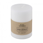 Valge s&otilde;bralik k&uuml;&uuml;nal, p&otilde;lemisaeg 37 h Eco - Eco candles by Ego dekor