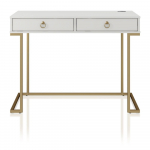 Valge t&ouml;&ouml;laud Camila - CosmoLiving by Cosmopolitan