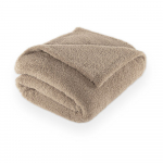 Taupe mikropl&uuml;&uuml;sist tekk 150x200 cm Cocoon - Tiseco Home Studio