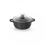 Pfluon Granit kleepumisvastane klaasist kaanega pott , ⌀ 24 cm Grande - Orion