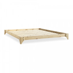 Kaheinimesevoodi m&auml;nnipuidust, voodiraamiga 160x200 cm Elan - Karup Design