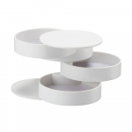 Valge kerega ehtekarp , ⌀ 10 cm Tower - YAMAZAKI