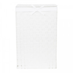 Valge pesukorv kaanega Pesukorv Linen, k&otilde;rgus 60 cm - Compactor