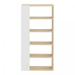 Valge tamme raamaturiiul 90x188 cm Ella - TemaHome