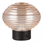 Must-beež dimmerdatav LED laualamp klaasist varjuga (k&otilde;rgus 14,5 cm) Earl - Reality