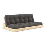 Must-antratsiitne velvetist diivanvoodi 196 cm Base - Karup Design
