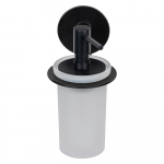 Matt must isekinnituv klaasist seebidosaator 150 ml Bivio - Wenko