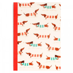 M&auml;rkmik 60 lehek&uuml;lge A5 formaadis Sausage Dog - Rex London