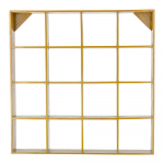 Kollane riiul taaskasutatud puidust 10 cm Bekka - Bloomingville