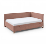 Roosa laste nurgavoodi 140x200 cm Fun - Meise M&ouml;bel