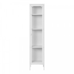 Valge metallist vitriinkapp 40x180 cm Brisbane - House Nordic