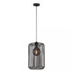 Must rippvalgusti metallist varjuga &oslash; 25 cm Cage - Fischer & Honsel