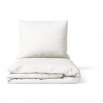 Valge mikrosatiinist voodipesu kaheinimesevoodile 200x200 cm Basic - Bonami Essentials