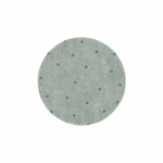 Heleroheline pestav k&auml;sitsi kootud puuvillane laste vaip &oslash;140 cm Round Dot Blue Sage - Lorena Canals