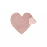 Roosa pestav k&auml;sitsi kootud puuvillane laste vaip 160x180 cm Puffy Love - Lorena Canals