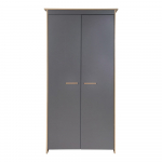 Antratsiidi ja naturaalv&auml;rvi laste riidekapp tammepuust 50x190x96 cm Anna - Roba