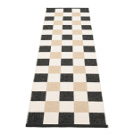 Must-kreem sise/v&auml;lisvaip 70x240 cm Pix Black Vanilla &ndash; Pappelina