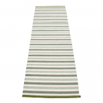Roheline-kreem sise/v&auml;lisvaip 70x240 cm Teo Sage &ndash; Pappelina