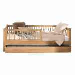 Tamme t&auml;ispuidust v&auml;ljat&otilde;mmatava osaga lastevoodi koos voodip&otilde;hjaga 90x200 cm Forrest &ndash; Vipack