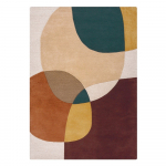 Lilla k&auml;sitsi kootud villane vaip 120x170 cm Glow Purple Multi - Flair Rugs