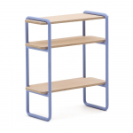 Helesinine saarepuidu spoonist rippuv laste raamaturiiul 60x70x28 cm Tinn - Kave Home