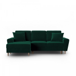 Roheline sametist panipaigaga nurgadiivanvoodi (vasak nurk) Kyoto - Cosmopolitan Design