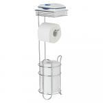 Kroomitud terasest h&otilde;bedane tualettpaberi hoidik - Wenko