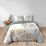 Valge-roheline puuvillane voodipesu kaheinimese-/lisavoodile 240x220 cm Lolita - douceur d'int&eacute;rieur