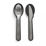 Must/h&otilde;bedane roostevabast terasest reisis&ouml;&ouml;giriistade komplekt (3 tk) To Go - L&eacute;ku&eacute;