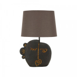 Pruun laualamp tekstiilist varjuga (k&otilde;rgus 39,5 cm) Tribal - Mauro Ferretti
