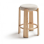 Beež saarepuidust baaritool (istme k&otilde;rgus 75 cm) Granite - Kave Home