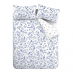 Sinine 3-osaline perkal-puuvillane voodipesu 200x200 cm Thea Floral - Bianca