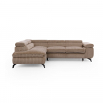 Pruun velvetist nurgadiivan (vasak nurk/L-kujuline) Marbeya - Ropez