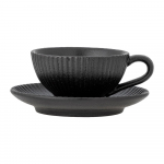 Must keraamiline cappuccino tass 200 ml Neri - Bloomingville