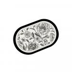 Mustvalge vannitoamatt 60x100 cm Rasse - Foutastic