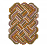 K&auml;sitsi kootud villane vaip 160x230 cm Lattice Shaped - Flair Rugs