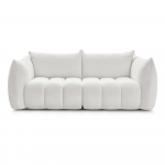 Valge bukleekangast diivan 234 cm Azra - Bobochic Paris