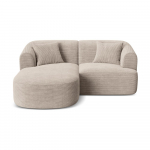 Helepruun velvetist nurgadiivan (vasak nurk) Campi - Cosmopolitan Design