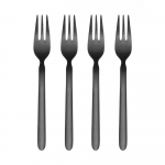 Mustad roostevabast terasest s&ouml;&ouml;giriistad 4 tk 4 inimesele Stella - Blomus