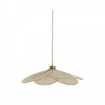 Kreemikas ripplamp kangast varjuga Fyano - Light & Living