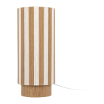 Valge/naturaalsest v&auml;rvi n&ouml;&ouml;rist laualamp (k&otilde;rgus 58 cm) Vienna Stripes - Leitmotiv