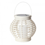 Valge p&auml;ikesepaneeliga LED-latern sobib v&auml;litingimustesse , k&otilde;rgus 16 cm Rotang - Star Trading